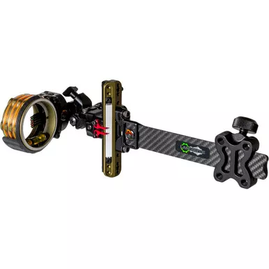 Axcel ALND-C510-4TB LANDSLYDE Carbon Pro Slider Tactical Bowhunting Sight AccuStat II Micro, 5 Pin, .010, Black
