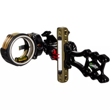 Axcel ALND-N319-4TB LANDSLYDE Slider Tactical Bowhunting Sight AccuStat II Micro, 3 Pin, .019, Black