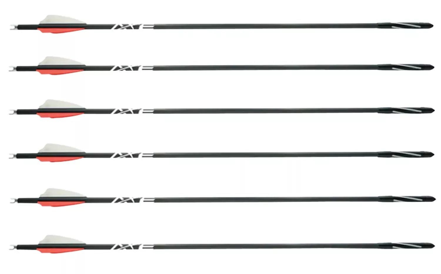 Axe Crossbows AX10001 Axe Bolts Black/Red/White 17.50″ Aluminum 6 Per Pkg