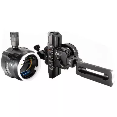 B3 Archery EXCT-LINX- LH Exact LINX Sight, 4 Pin, .019, Black, Left Hand