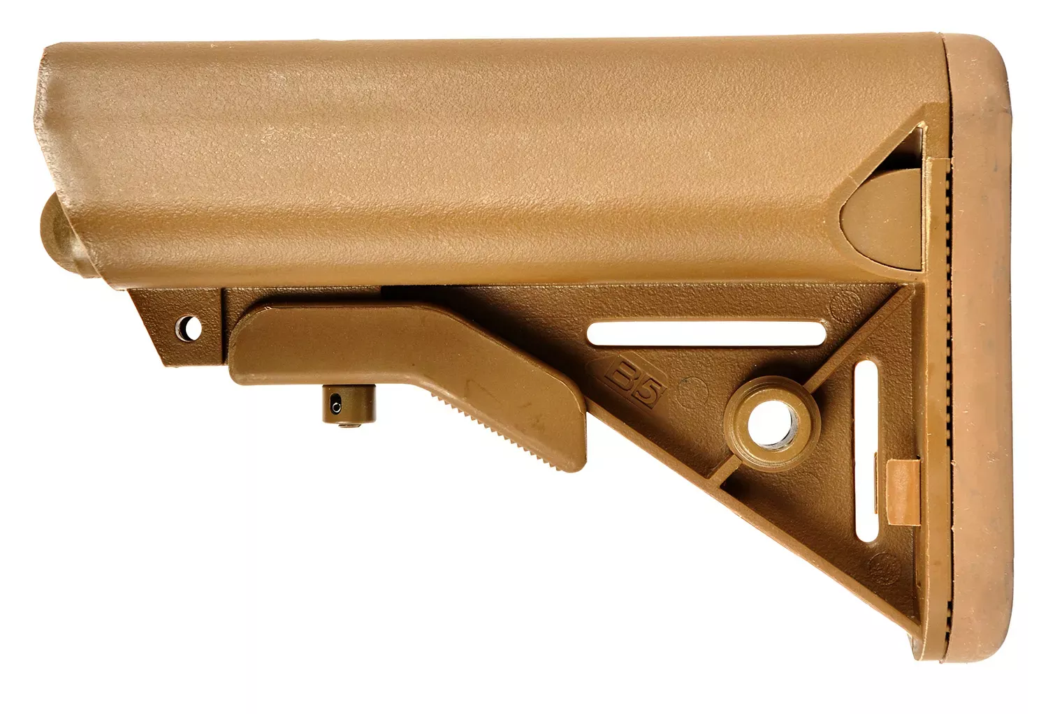 B5 Systems Enhanced SOPMOD StockCoyote Brown Synthetic for AR-15, M4 with Mil-Spec Receiver Extension (Tube Not Included)