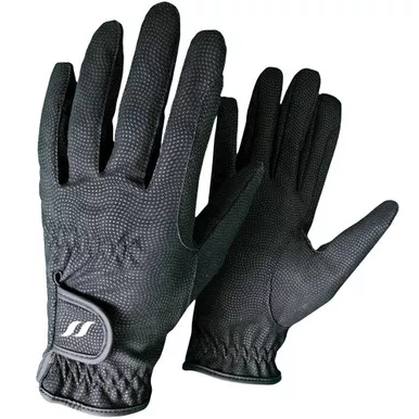 BACK ON TRACK Black Riding Gloves (136000)