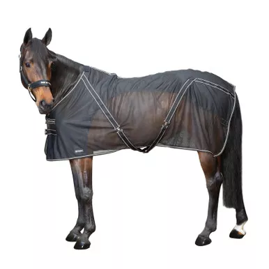 BACK ON TRACK Sienna Black Horse Mesh Cooler Sheet (218800)