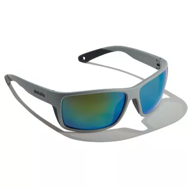Bajio Bales Beach Sunglasses Matte Basalt Frame Polycarbonate Green Mirror Lenses