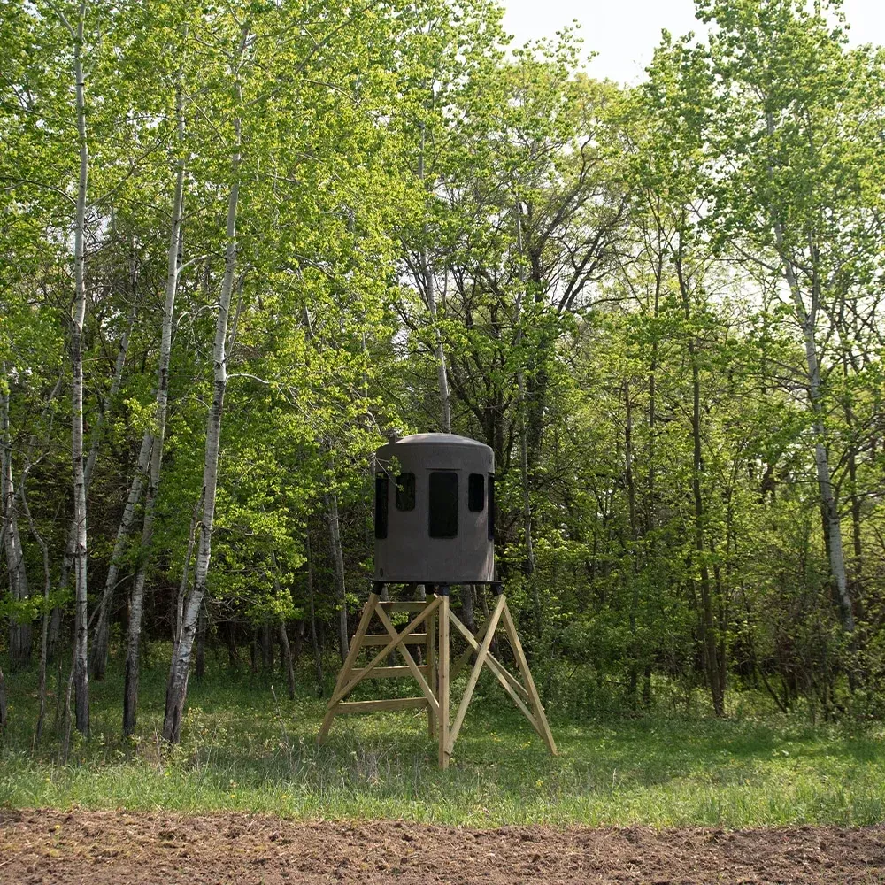 Bank Outdoors Stump 3 360° Phantom Blind | Model ST3360PH | Diameter 64″ | UV‑Stabilized Polyethylene | For Universal Hunting Setup