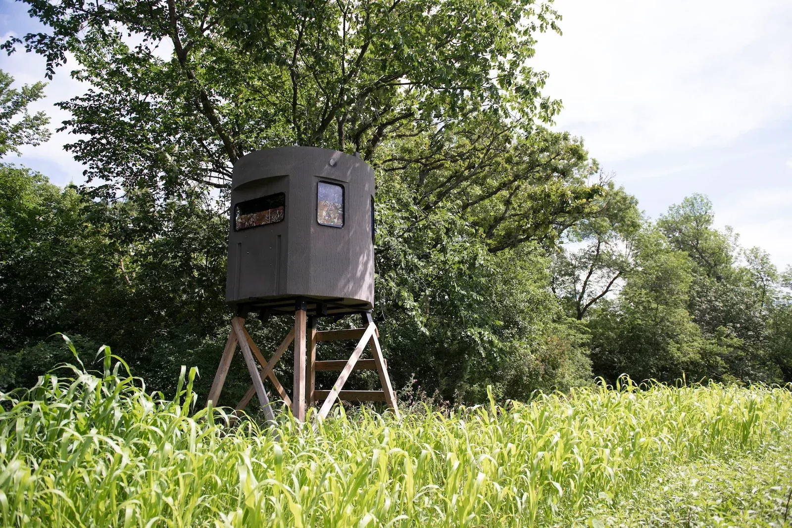 Bank Outdoors Stump 4 360° Phantom Blind | Model ST4360PH | Diameter 77″ | 29.39 sq ft | For Bow, Gun & Crossbow