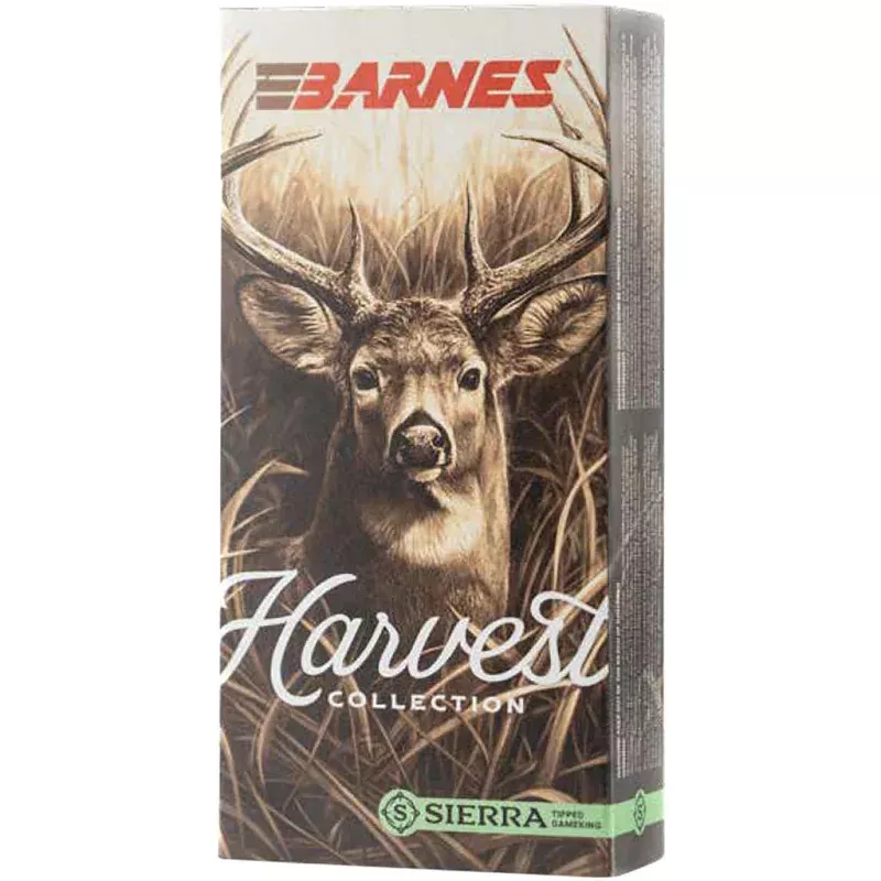 Barnes Harvest Collection 6.5 PRC Rifle Ammunition – 145 Grain Sierra Tipped GameKing, 20 Rounds