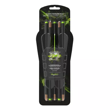 Barnett 17190 Evac Decocking Bolt, Glow-in-the-Dark Vane, Black, 5 Pack