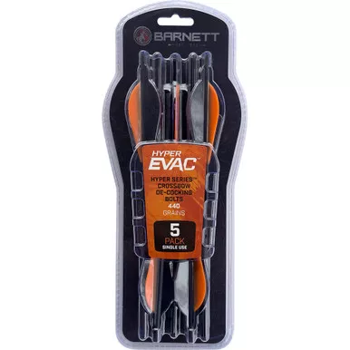 Barnett BAR20034 Hyper Evac Decelerating Arrow for Safe Crossbow Decocking, Black, 5 Pack