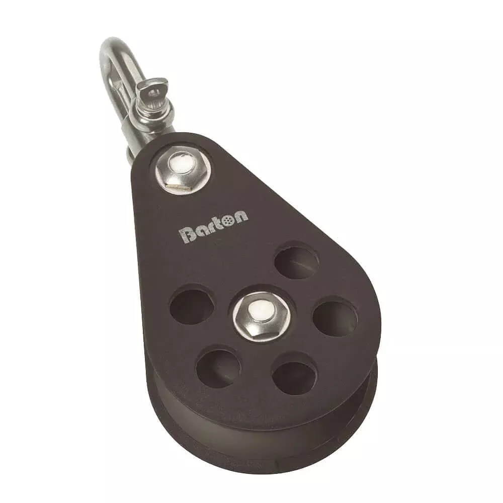 Barton Plain Bearing Pulley Block Single Swivel - Size 6, 64mm - N06130