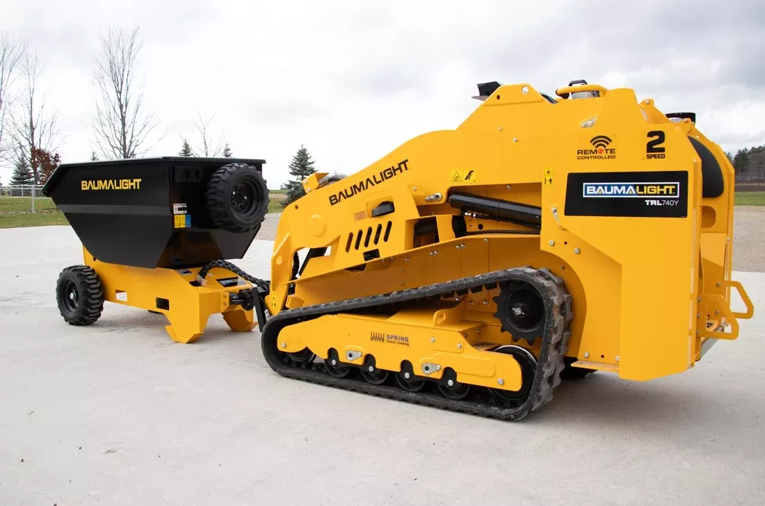 Baumalight Trailer Dumper | Model DW51QT | Width 35.5″ | 5-10 GPM | For Mini Skid Steers