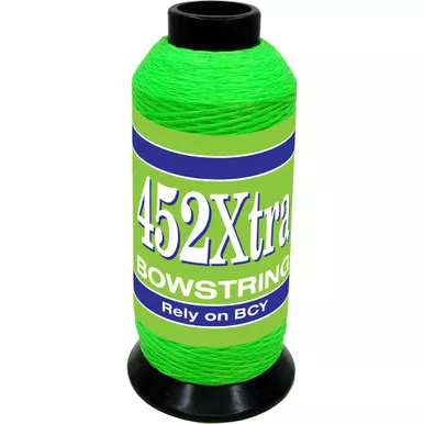 BCY 452Xtra Bowstring Material, 1/8 lbs, Fluorescent Green