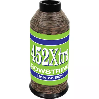 BCY 452Xtra Bowstring Material, 1/8 lbs, Tan/Black