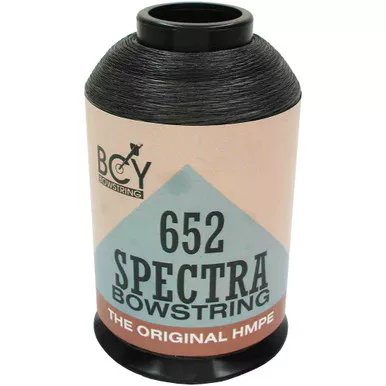BCY 652 Spectra Bowstring Material for Longbow and Recurve Archery, 1/4 lbs, Black