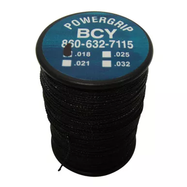 BCY Power Grip Serving String, 0.018 Inches, 100 Yards, Black