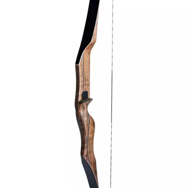 Bear ASK2564165 Super Kodiak Recurve Bow, 64 Inches, 65 lbs, Shedua Wood, Black, Right Hand