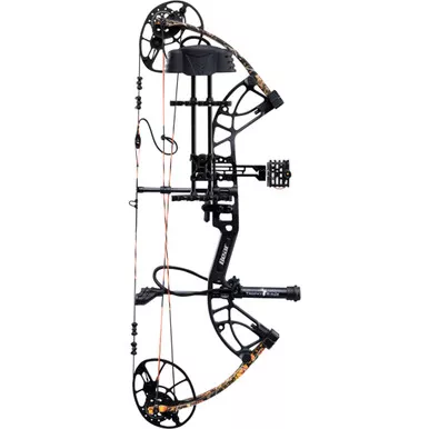 Bear AV54A21037L Cruzer G4 RTH Compound Bow Package, 14-30 Inches, 10-70 lbs, Black/Wildfire, Left Hand