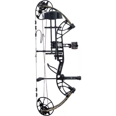 Bear AV54A210F7L Cruzer G4 RTH Compound Bow Package, 14-30 Inches, 10-70 lbs, Black/Fred Bear Camo, Left Hand