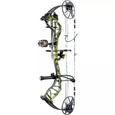 Bear AV54A23047L Legit MAXX RTH Compound Bow Package, 14-30 Inches, 10-70 lbs, Toxic/Black, Left Hand