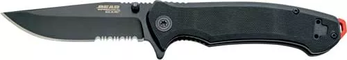 Bear & Son Pattern 112 3.5″ – Spring Assist W/serr Blade Blk