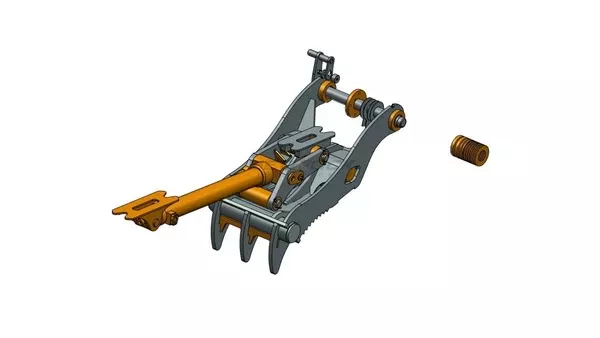 Bedrock Attachments Pin-On Thumb | Model EPT65-PO3T30 | Width 27.6″ | Pin Size 65mm | 3 Teeth | Machine Size 12-15 Ton | For Excavators