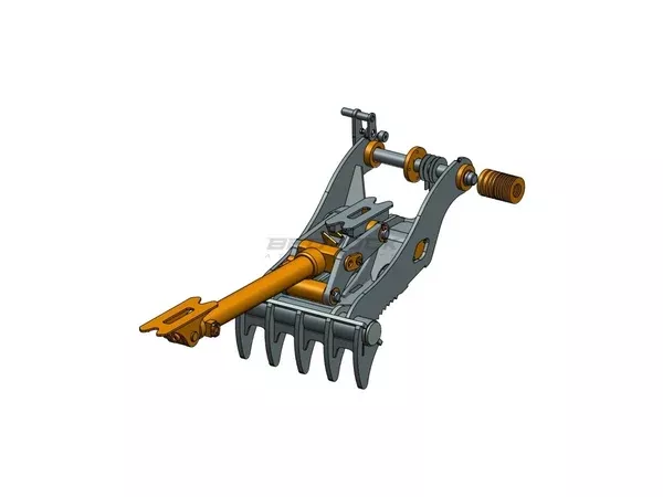 Bedrock Attachments Pin-On Thumb | Model EPT65-PO5T36 | Width 30.3″ | Pin Size 65mm | 5 Teeth | Machine Size 12-15 Ton | For Excavators