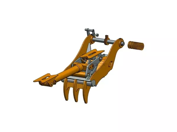 Bedrock Attachments Pin-On Thumb | Model EPT70-PO3T30 | Width 27.6″ | Pin Size 70mm | 3 Teeth | Machine Size 15-18 Ton | For Excavators
