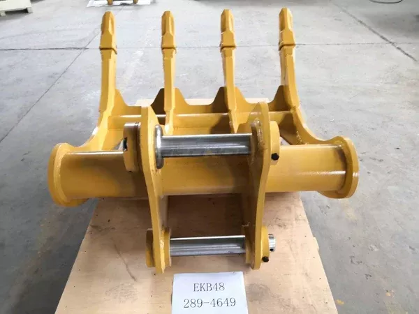 Bedrock Attachments Rake | Model EK-B48 | Width 41″ | Pin Size 80mm | Weight 730kg | For Excavator
