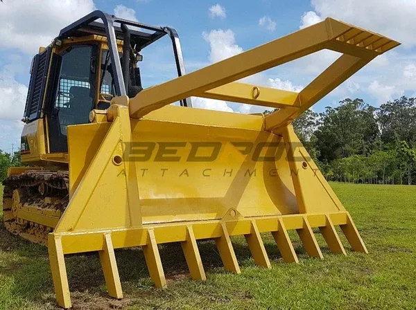 Bedrock Attachments Stick Rake | Model BDR14| Weight 500/520kg | For Bulldozer