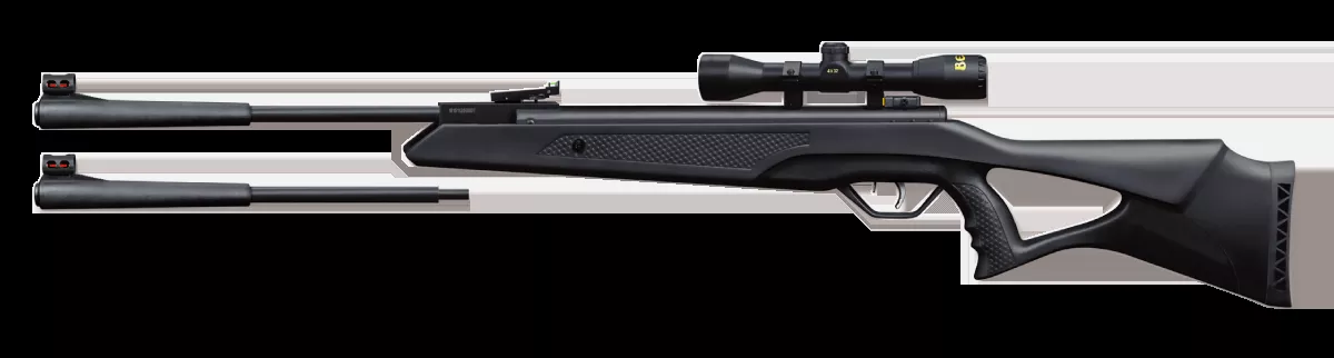 Beeman Longhorn II Combo Spring Piston .22 Cal Pellet Air Rifle Black