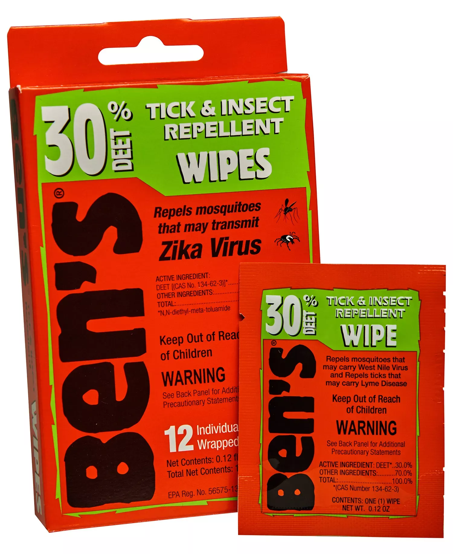 Ben’s 30 Wipes Repels Ticks & Biting Insects 12