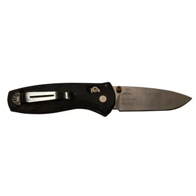 Benchmade Mini Barrage Blue Silver Drop-Point Canyon Richlite 2.91" Prototype 2023