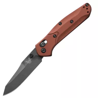 Benchmade Mini Osborne Burnt Copper Aluminum Folding 2.92" Reverse Tanto