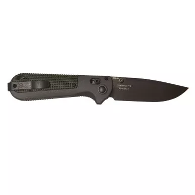 Benchmade Redoubt Overland Gray & Forest Green Drop-Point 3.55" Prototype June 2023