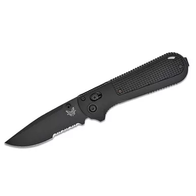 BENCHMADE Redoubt Serrated Drop Point Folding Knife (430SBK-02)