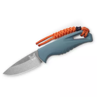 Benchmade Water Intersect Pocket Fixed 2.68" CPM-MagnaCut Stonewashed Drop Point Depth Blue