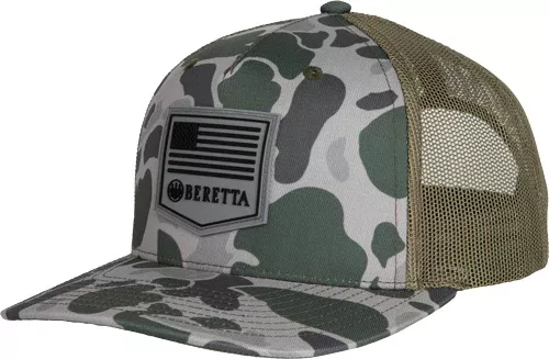 Beretta Cap Pm Trucker R 112 – Rubber Patch Green Duck Camo