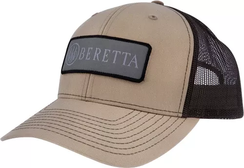 Beretta Cap Sdy Trucker Rect – Patch Mesh Back Khaki/black