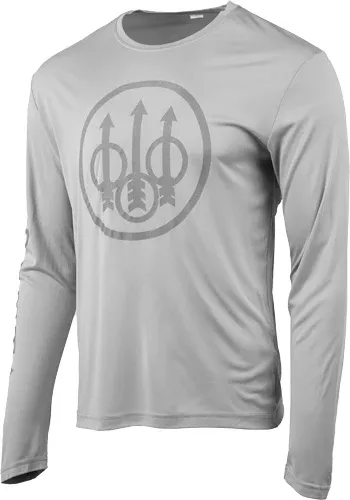 Beretta T-shirt Ls Vintage – Trident Large Light Grey