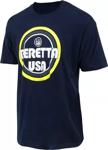 Beretta T-shirt Retro Busa – Logo Large Navy Blue