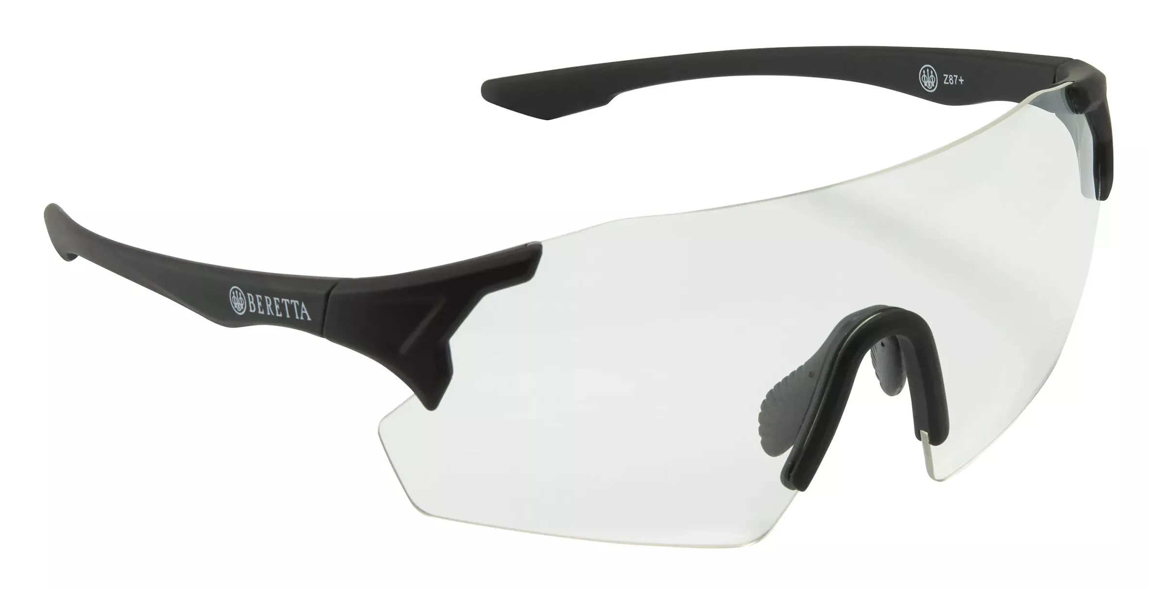 Beretta USA OC061A2854014HUNI Challenge EVO Glasses Clear Lens Black Frame