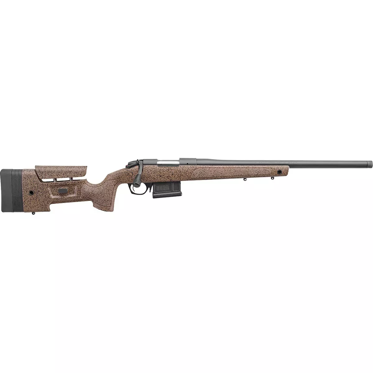 Bergara B-14 HMR 22-250 Rem Rifle 24″ 5+1 Black Speckled Brown
