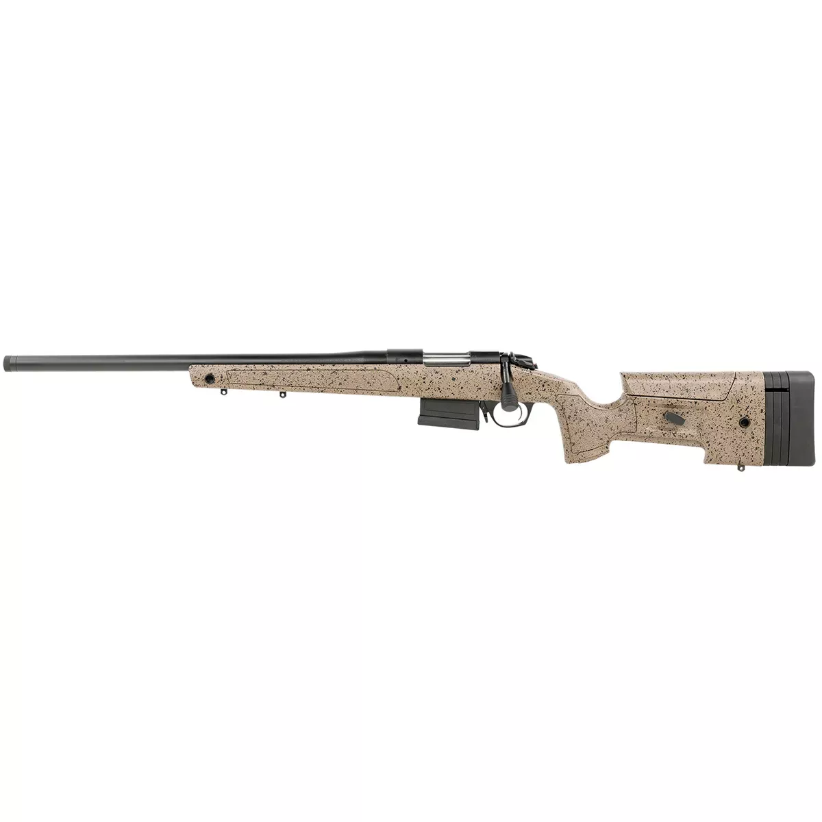 Bergara B-14 HMR 308 Win 20″ 5+1 Black Speckled Brown LH