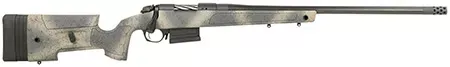 Bergara Rifles B-14 HMR Carbon Wilderness 6.5CM 24″ 5+1 CF Wrapped Barrel Syn Stock Woodland Camo Brake B14S382CF