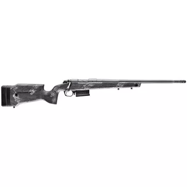 Bergara Rifles B14LM751 B-14 Crest 300 Win Mag 5+1 22" Fluted/Threaded, Sniper Gray Cerakote Barrel/Rec, Monte Carlo Carbon Fiber Stock with Black & Gray Splatter, Omni Muzzle Brake
