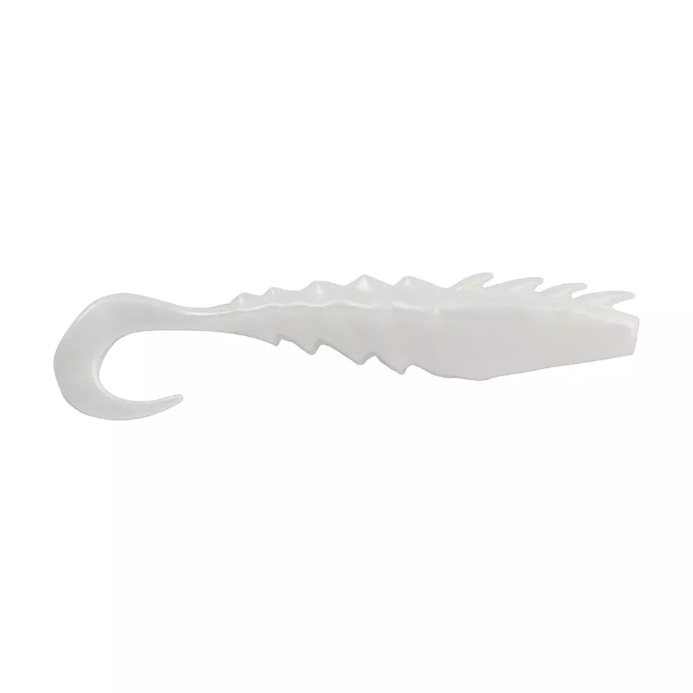 Berkley Gulp! Saltwater Nemesis Prawn Curl Tail – 4″ – Pearl White [1551576]