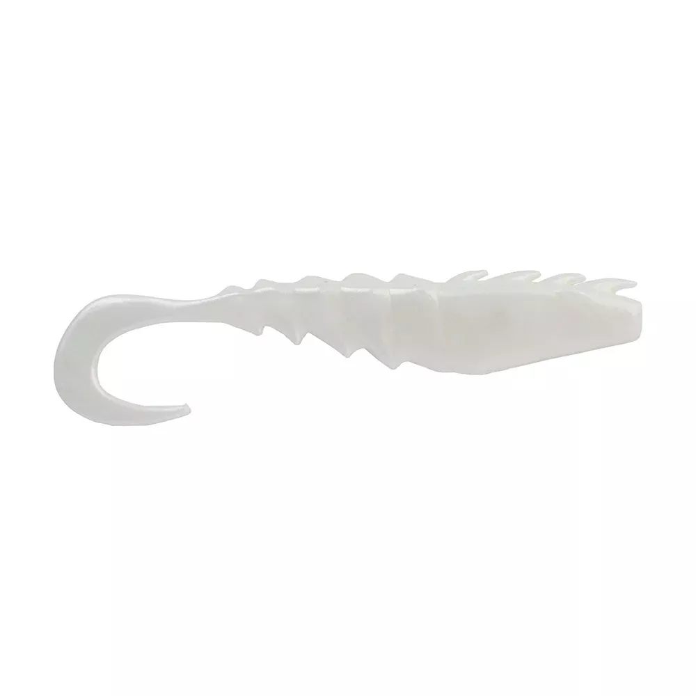 Berkley Gulp! Saltwater Nemesis Prawn Curl Tail - 5" - Pearl White [1551582]