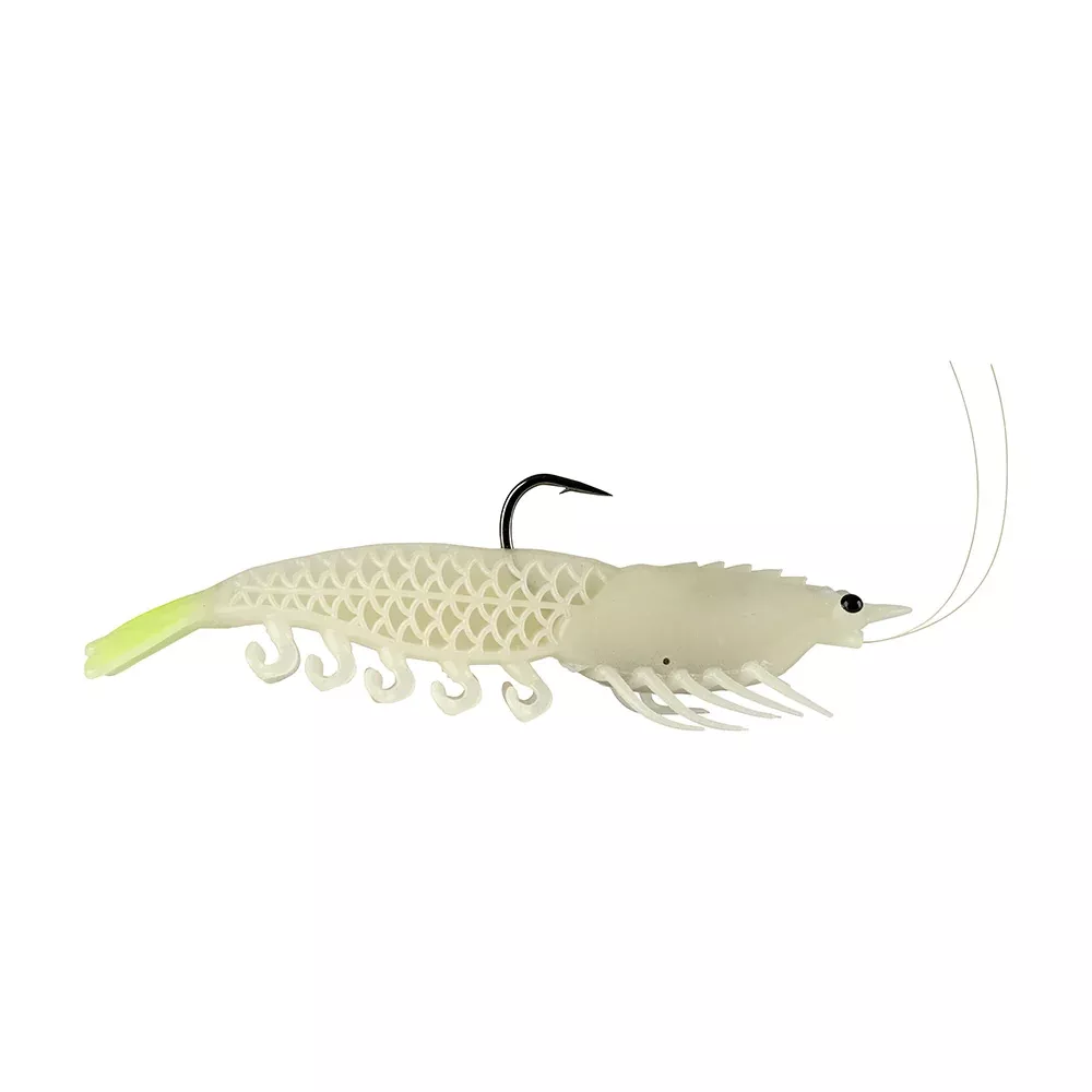 Berkley Powerbait Saltwater Shrimperor – 5″ – Glow/Chartreuse [1656271]