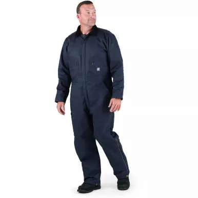 BERNE Men's Heritage Twill Insulated Navy Coverall (I414NV)