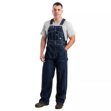 BERNE Men's Heritage Unlined Denim Bib Overall (B1212DN)